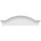 Ekena Millwork Segment Arch W/ Flankers Smooth Architectural Grade PVC Pediment, 34"W x 9-1/2"H x 2-1/2"P PEDPS034X095SGF00 - alternate 6